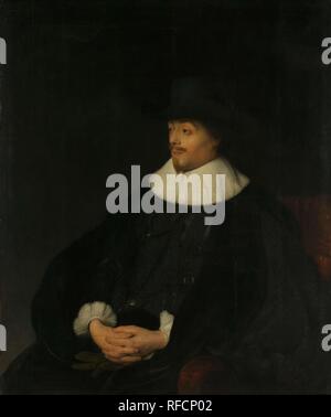 Portrait von Constantijn Huygens. Constantijn Huygens (1596-1687), Herr von Zuylichem. Sekretär der Stadthalter, Prinz Frederik Hendrik, und Dichter. Dating: C. 1628 - C. 1629. Maße: H 99 cm x W 84 cm. Museum: Rijksmuseum, Amsterdam. Autor: Lievens, Jan. Stockfoto