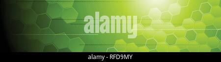 Green Tech geometrische abstrakte Banner. Vektor Design Stock Vektor