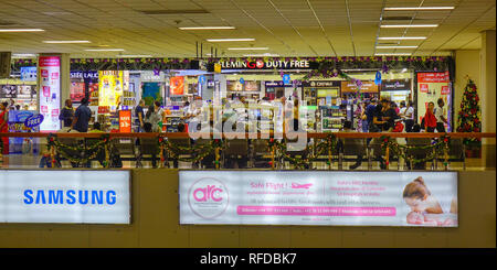 Colombo, Sri Lanka - Dec 24, 2018. Innenraum der Flughafen Bandaranaike (CMB) in Colombo, Sri Lanka. CMB ist der größte internationale Flughafen, Sri Lan Stockfoto