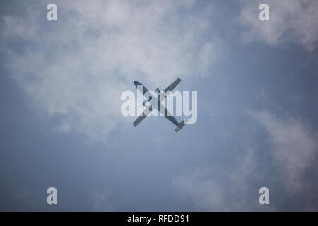 Chiangmai, Thailand - 7. Januar 2019: HS-PGM ATR 72-500 von Bangkok Airway. Flug Flughafen Chiangmai und Mae Hong Son. Stockfoto