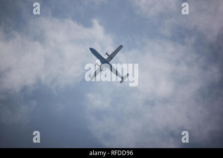 Chiangmai, Thailand - 7. Januar 2019: HS-PGM ATR 72-500 von Bangkok Airway. Flug Flughafen Chiangmai und Mae Hong Son. Stockfoto
