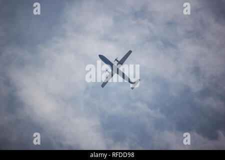 Chiangmai, Thailand - 7. Januar 2019: HS-PGM ATR 72-500 von Bangkok Airway. Flug Flughafen Chiangmai und Mae Hong Son. Stockfoto