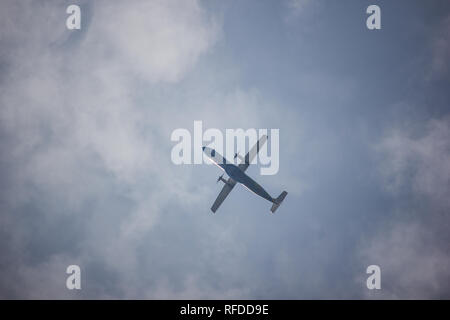 Chiangmai, Thailand - 7. Januar 2019: HS-PGM ATR 72-500 von Bangkok Airway. Flug Flughafen Chiangmai und Mae Hong Son. Stockfoto