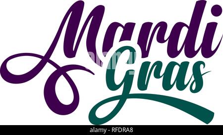 Mardi Gras text Stock Vektor