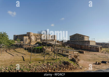 Castro Marim, Portugal, Interieur der mittelalterlichen Burg von Castro Marim, Algarve, Portugal. Stockfoto