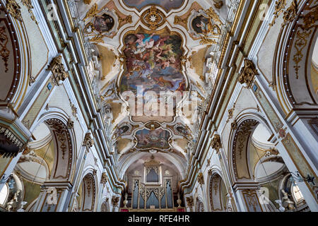 Vincenzo Sinatra's Basilika Santa Maria Maggiore. Catania Sizilien Italien Stockfoto