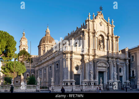 Kathedrale der Hl. Agatha Duomo Catania Sizilien Italien Stockfoto