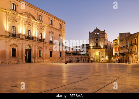 Santa Lucia Alla Badia Kirche in der Piazza Duomo von Syrakus Ortygia Sizilien Italien Stockfoto