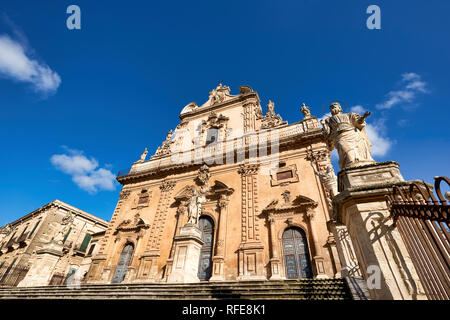 Chiesa di San Pietro Kirche. Modica Sizilien Italien Stockfoto