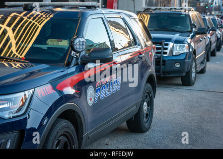 Atlanta Fahrzeuge der Polizei in der Innenstadt von Atlanta, Georgia. (USA) Stockfoto