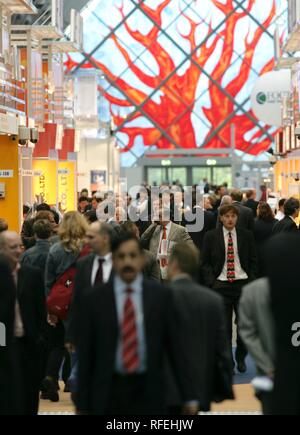 Die Messe, die weltweit größte Messe der Sicherheitsbranche. Essen, Nordrhein-Westfalen, Deutschland Stockfoto