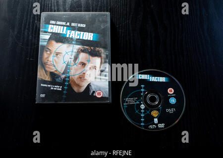 DVD von Cuba Gooding Jnr und Skeet Ulrich thriller Chill Factor Stockfoto