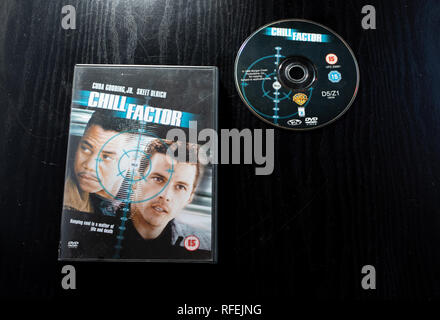 DVD von Cuba Gooding Jnr und Skeet Ulrich thriller Chill Factor Stockfoto