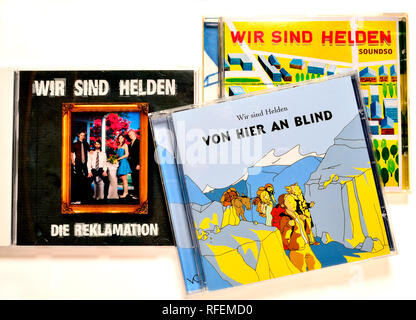 Wir Sind Helden Alben auf CD Stockfoto