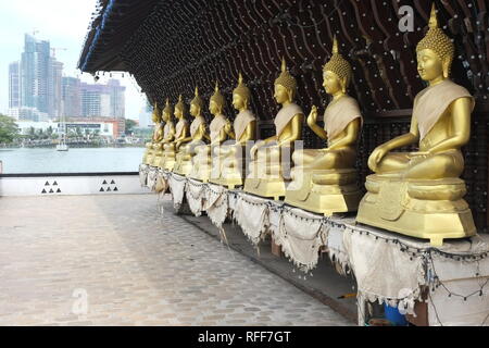 Buddha Statuen in Colombo 3. Stockfoto