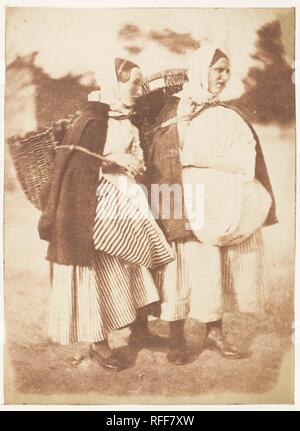 Newhaven Fishwives. Artist: David Octavius Hill (Britisch, Perth, Schottland 1802-1870 Edinburgh, Schottland); Robert Adamson (Britisch, St. Andrews, Schottland 1821-1848 St. Andrews, Schottland). Fotografie Studio: Hill und Adamson (British, 1843-1848) aktiv. Datum: 1843-47. Museum: Metropolitan Museum of Art, New York, USA. Stockfoto