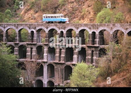 Schmalspurbahn von Kalka, Simla, Himachal Pradesh, Indien Stockfoto