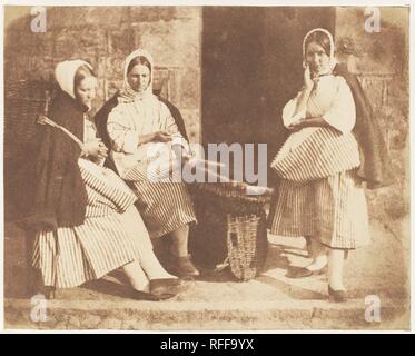 Newhaven Fishwives. Artist: David Octavius Hill (Britisch, Perth, Schottland 1802-1870 Edinburgh, Schottland); Robert Adamson (Britisch, St. Andrews, Schottland 1821-1848 St. Andrews, Schottland). Fotografie Studio: Hill und Adamson (British, 1843-1848) aktiv. Datum: 1843-47. Museum: Metropolitan Museum of Art, New York, USA. Stockfoto