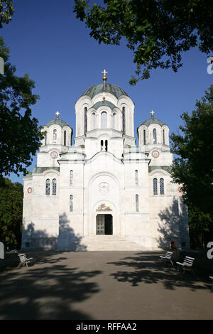 Oplenac, christlich-orthodoxen St. George Kirche in Topola, Serbien Stockfoto