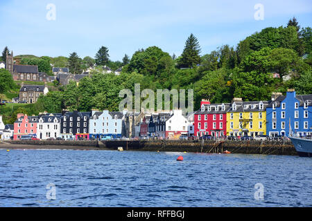 Blick auf den Hafen, Tobermory, Isle of Mull, Inner Hebriden, Argyll und Bute, Schottland, Vereinigtes Königreich Stockfoto