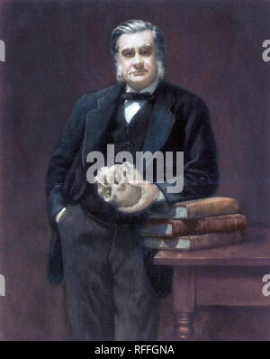 THOMAS HENRY HUXLEY (1825-1895) englische Biologe über 1883 Stockfoto