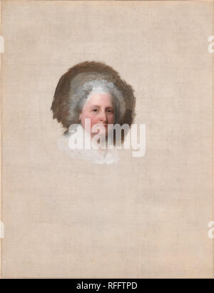 Martha Washington (Das Athenaeum Hochformat). Datum/Zeit: April 12, 1796. Malerei. Öl auf Leinwand. Höhe: 1.219 mm (47.99 in); Breite: 940 mm (37 in). Autor: Gilbert Stuart. Stockfoto