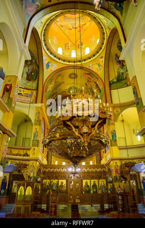 Innenansicht, Orthodoxe Kathedrale der Auferstehung, Korca, Albanien, Korça Stockfoto