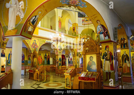 Innenansicht, Orthodoxe Kathedrale der Auferstehung, Korca, Albanien, Korça Stockfoto
