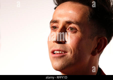 Nick Grimshaw im Style Awards in London. Jan 2015. Stockfoto