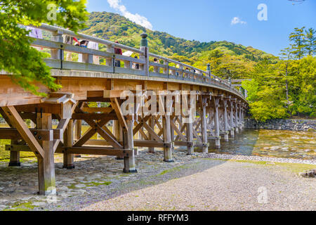 ISE, Japan auf Uji Brücke der großen Ise-Schrein. Stockfoto