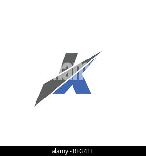 K schreiben Logo. Kreatives Schreiben K Grafik logo vektor design. Stock Vektor