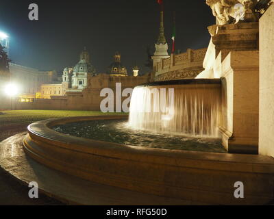 Brunnen am Altare della Patria in Rom - Italien Stockfoto