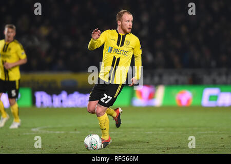 BURTON-on-Trent, Großbritannien, 23. Januar. Burton Albion, Liam Boyce (27) während der carabao Pokalspiel zwischen dem Burton Albion und Manchester City an der Pirelli Stadium, Burton upon Trent am Mittwoch, 23. Januar 2019. (Credit: MI Nachrichten & Sport) Stockfoto