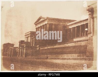 [Alte Royal High School, Calton Hill, Edinburgh]. Artist: David Octavius Hill (Britisch, Perth, Schottland 1802-1870 Edinburgh, Schottland); Robert Adamson (Britisch, St. Andrews, Schottland 1821-1848 St. Andrews, Schottland). Fotografie Studio: Hill und Adamson (British, 1843-1848) aktiv. Datum: 1843-47. Museum: Metropolitan Museum of Art, New York, USA. Stockfoto