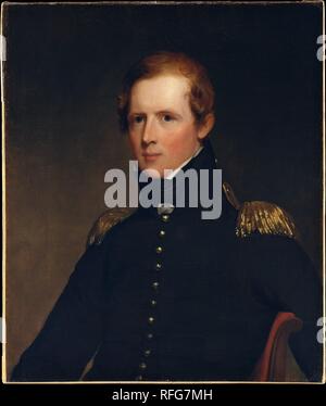 Major John biddle. Artist: Thomas Sully (Amerikanisch, Horncastle, Lincolnshire 1783-1872 Philadelphia, Pennsylvania). Abmessungen: 30 x 25 in. (76,2 x 63,5 cm). Datum: 1818. Museum: Metropolitan Museum of Art, New York, USA. Stockfoto