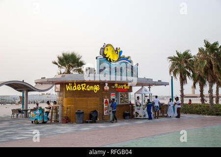 Jumeirah Strand Restaurant, Dubai Stockfoto