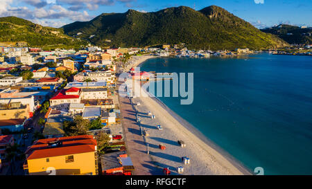 Bowardwalk, Philipsburg, St. Martin, St. Martin, Insel Sint Maarten Karibik Stockfoto