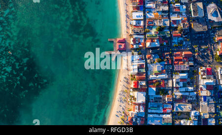 Great Bay Beach, Philipsburg, St. Martin, St. Martin, Insel Sint Maarten Karibik Stockfoto