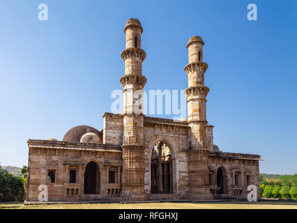 Champaner, India-December Pavagadh, Gujarat, 07, 2014 - Blick von Kevda Masjid Stockfoto