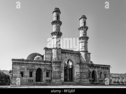 Champaner, India-December Pavagadh, Gujarat, 07, 2014 - Blick von Kevda Masjid Stockfoto