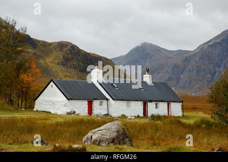 Black Rock Cottage in Ballachulish, Schottland Stockfoto