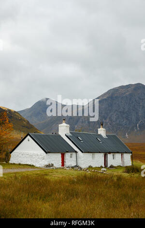 Black Rock Cottage in Ballachulish, Schottland Stockfoto