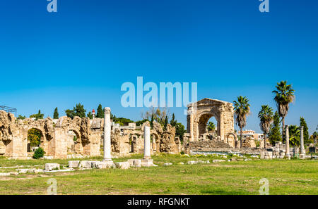 Römisches Aquädukt in Reifen, Libanon Stockfoto