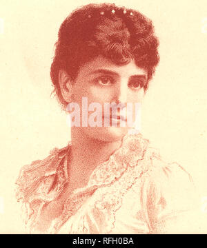 LADY Randolph Churchill (1854-1921) Ehefrau von Randolph Churchill und Mutter von Winston. Über 1880 Stockfoto