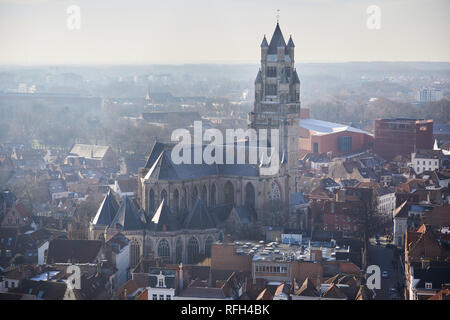 Brügge mit St. Salvator Kathedrale, Belgien Stockfoto