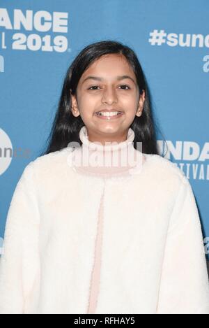 Park City, Utah, USA. 25. Januar 2019. Jia Patel besucht die "Late Night" Weltpremiere auf dem Sundance Film Festival 2019 in Eccles Theater am Januar 25, 2019 in Park City, Utah. Foto: imageSPACE/MediaPunch Credit: MediaPunch Inc/Alamy leben Nachrichten Stockfoto