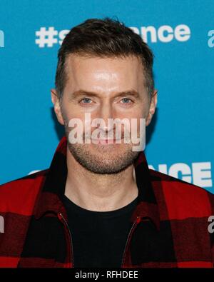 Park City, UT, USA. 25 Jan, 2019. Richard Armitage in der Ankunftshalle für DIE LODGE Premiere auf dem Sundance Film Festival 2019, Library Center Theater Park, Park City, UT 25. Januar 2019. Credit: JA/Everett Collection/Alamy leben Nachrichten Stockfoto