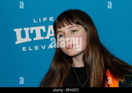 Park City, UT, USA. 25 Jan, 2019. Lola Reid in der Ankunftshalle für DIE LODGE Premiere auf dem Sundance Film Festival 2019, Library Center Theater Park, Park City, UT 25. Januar 2019. Credit: JA/Everett Collection/Alamy leben Nachrichten Stockfoto