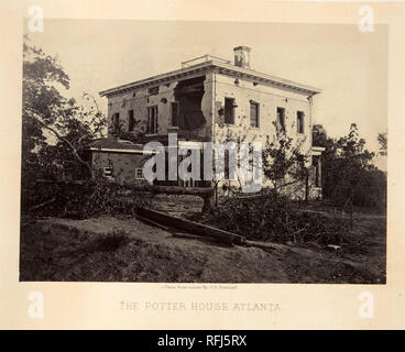 Haus des Töpfers, Atlanta. Artist: George N. Barnard (American, 1819-1902). Datum: 1860. Museum: Metropolitan Museum of Art, New York, USA. Stockfoto