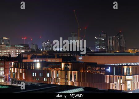 Leeds Skyline im Bau Stockfoto